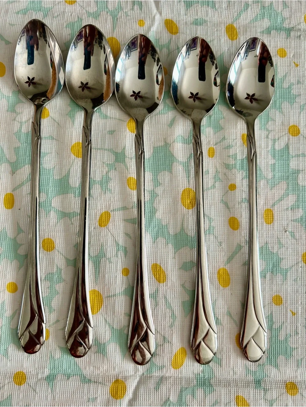 Mikasa Sweet Pea 18/8 Stainless Steel Ice Tea Spoons Set